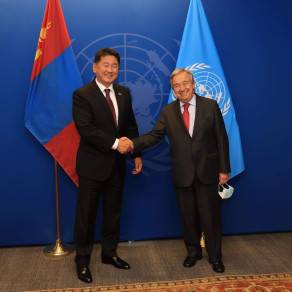 Монгол Улсын Ерөнхийлөгч НҮБ-ын Ерөнхий нарийн бичгийн даргатай уулзлаа