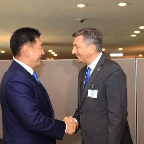 Монгол Улсын Ерөнхийлөгч У.Хүрэлсүх Бүгд Найрамдах Словени Улсын Ерөнхийлөгч Борут Пахор-тай уулзав